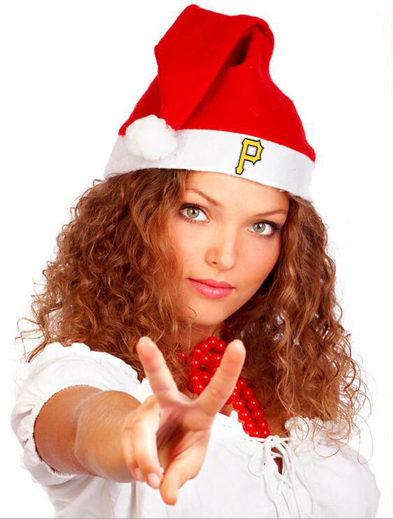 Pirates MLB Logo Santa Hat