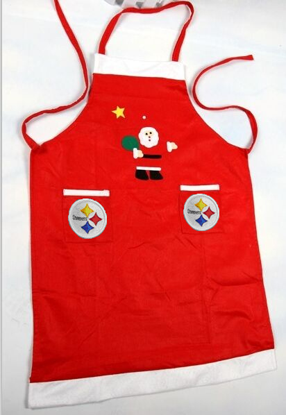 Steelers NFL Logo Christmas Apron - Click Image to Close