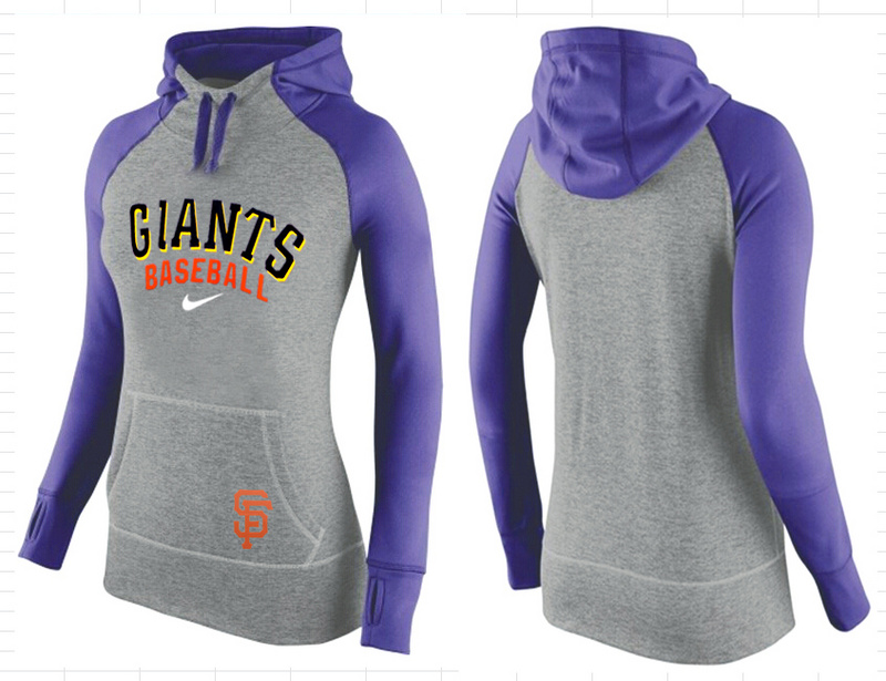 Giants Grey Pullover Women Hoodie - Click Image to Close
