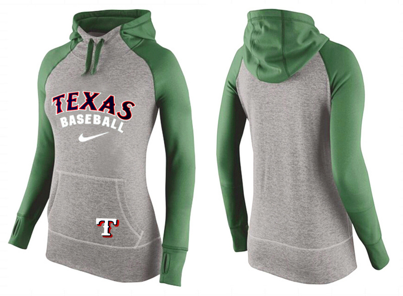 Rangers Grey Pullover Women Hoodie3 - Click Image to Close