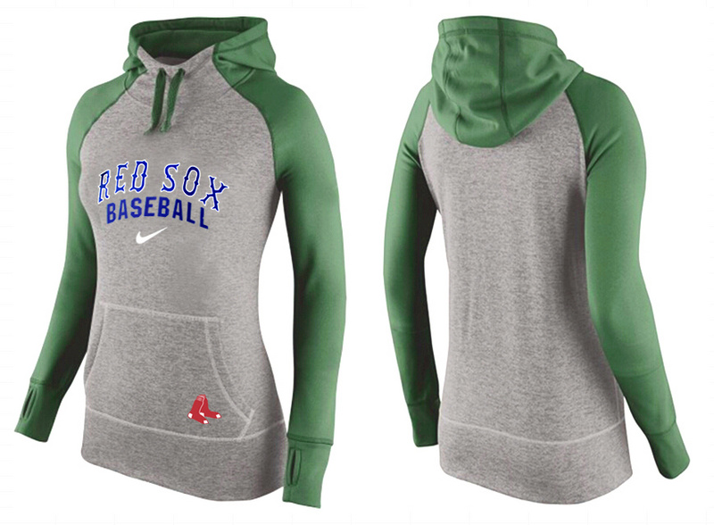 Red Sox Grey Pullover Women Hoodie