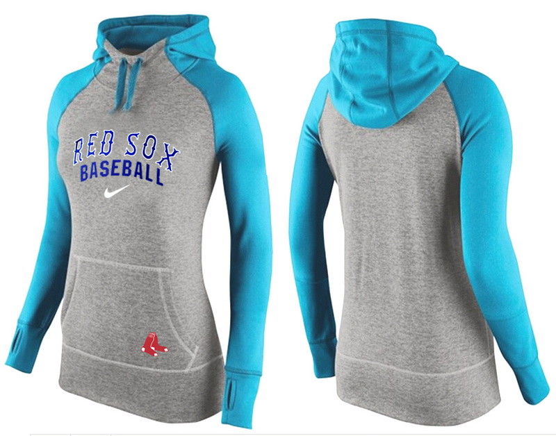Red Sox Grey Pullover Women Hoodie10