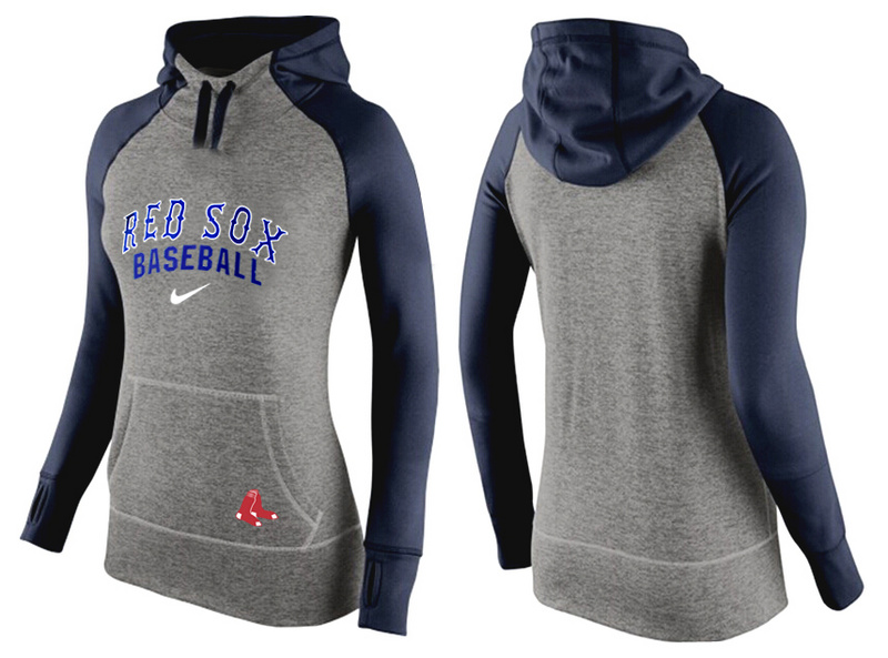 Red Sox Grey Pullover Women Hoodie6