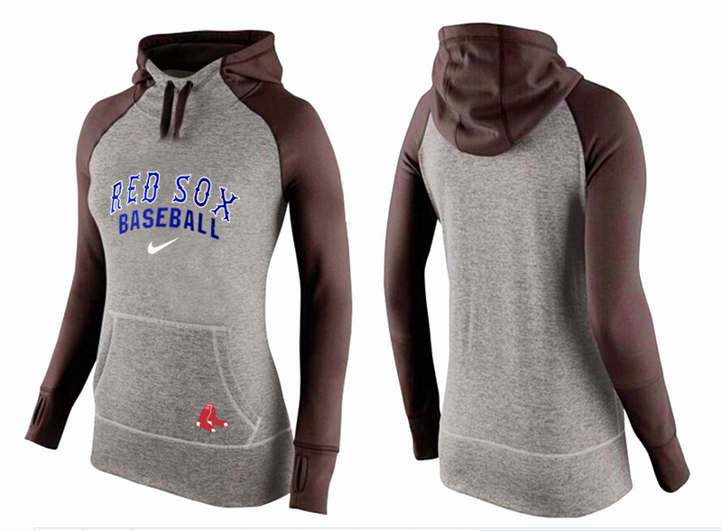 Red Sox Grey Pullover Women Hoodie7