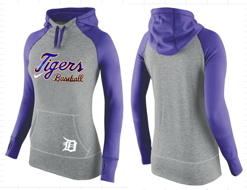 Tigers Grey Pullover Women Hoodie2