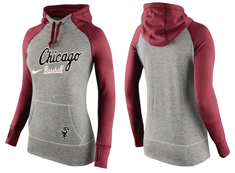 White Sox Grey Pullover Women Hoodie3