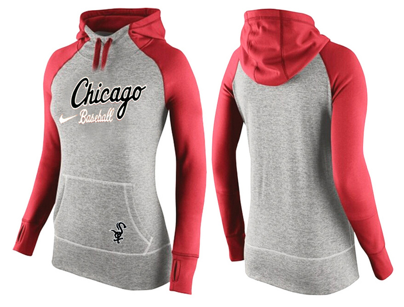 White Sox Grey Pullover Women Hoodie5