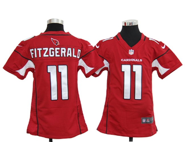 Nike Cardinals 11 Larry Fitzgerald Red Youth Game Jersey
