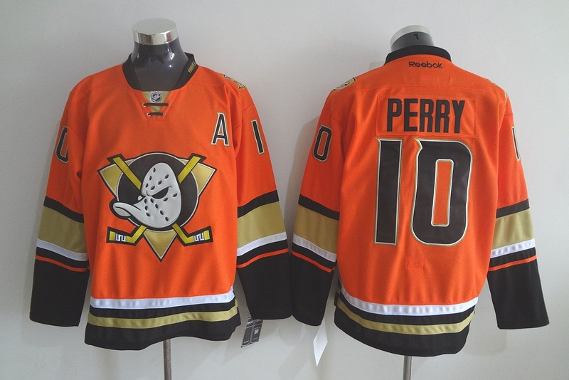 Ducks 10 Corey Perry Orange Reebok Jersey
