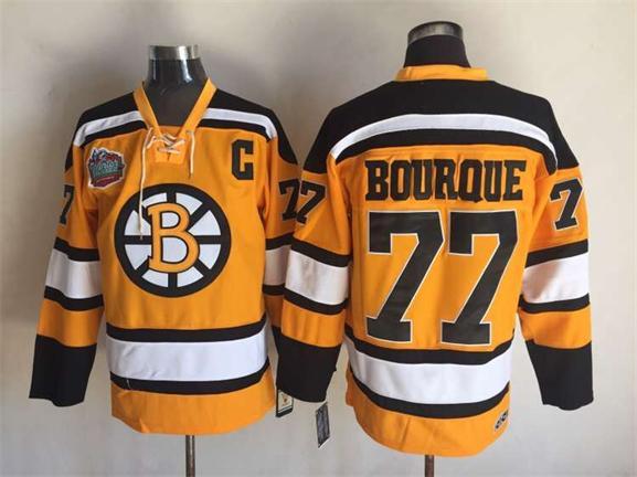 Bruins 77 Ray Bourque Yellow Winter Classic CCM Jersey - Click Image to Close