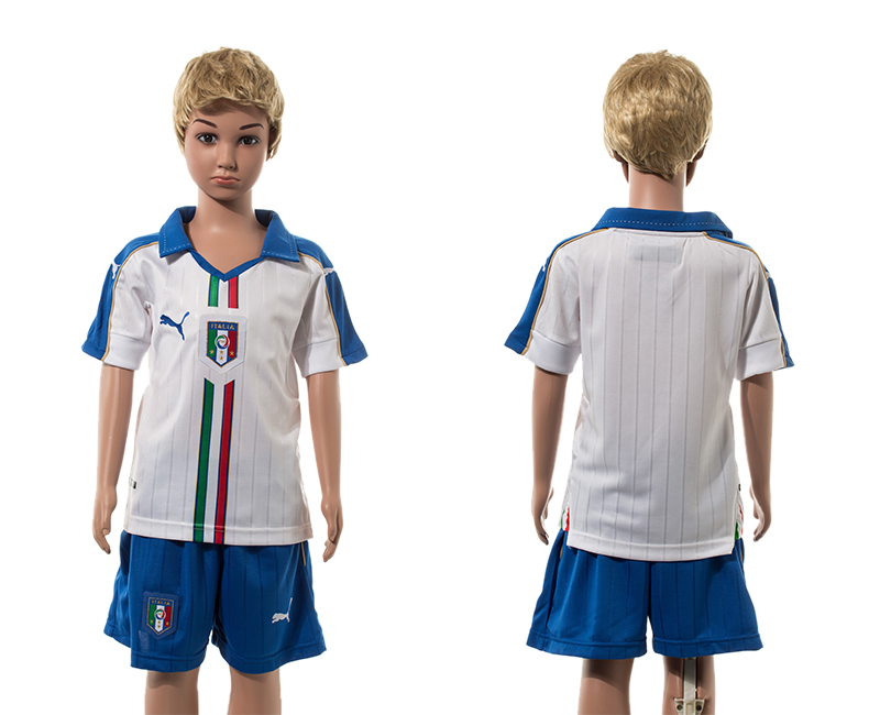 Italy Away UEFA Euro 2016 Youth Jersey
