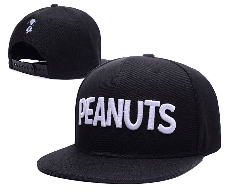 Peanuts Black Adjustable Cap LH5