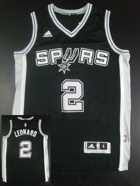 Spurs 2 Kawhi Leonard Black Hot Printed Jersey