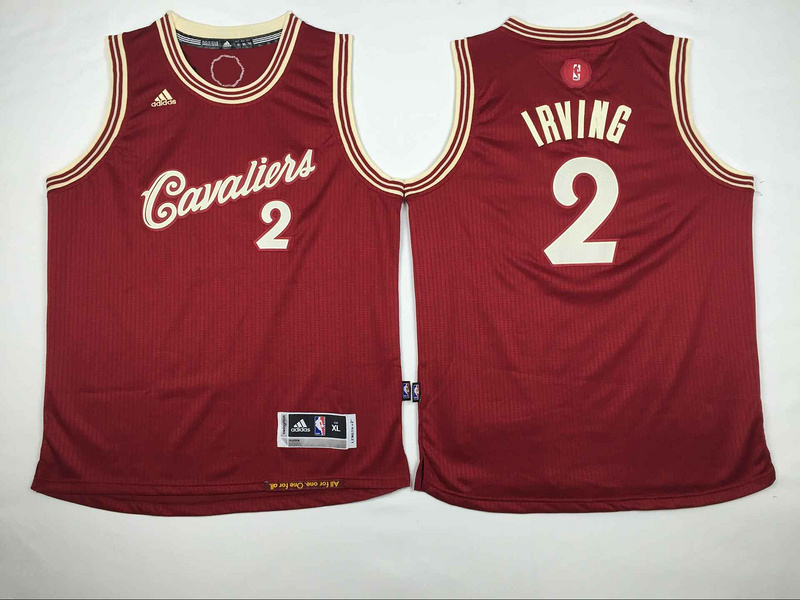 Cavaliers 2 Kyrie Irving Red 2015-16 Christmas Day Swingman Youth Jersey