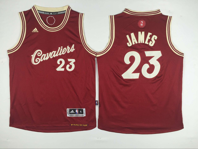 Cavaliers 23 Lebron James Red 2015-16 Christmas Day Swingman Youth Jersey - Click Image to Close