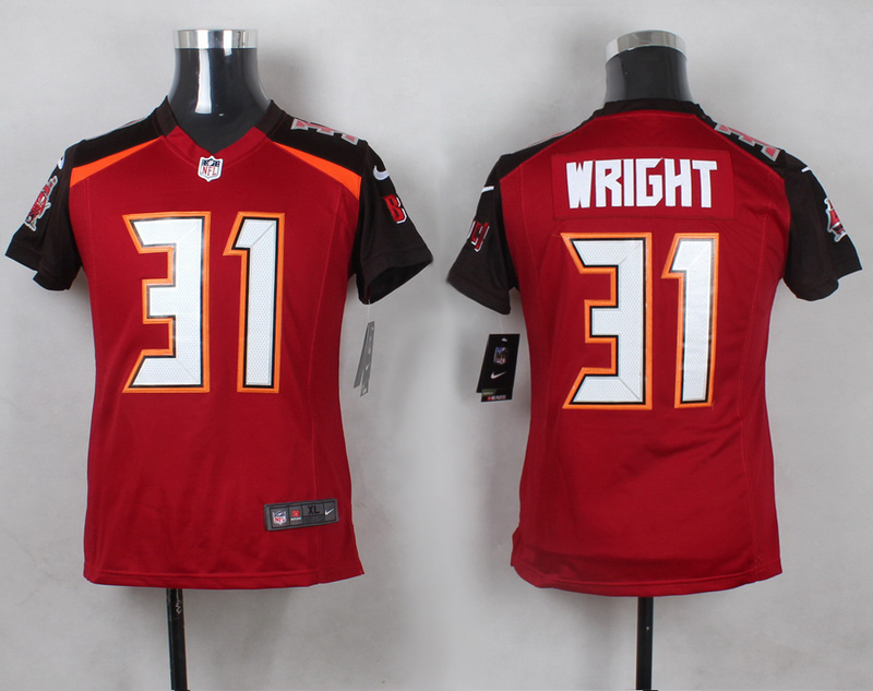 Nike Buccaneers 31 Major Wright Red Youth Game Jersey