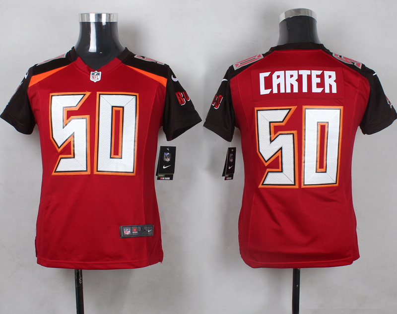 Nike Buccaneers 50 Bruce Carter Red Youth Game Jersey