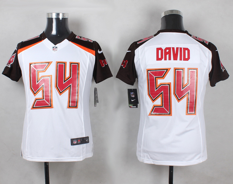 Nike Buccaneers 54 Lavonte David White Youth Game Jersey