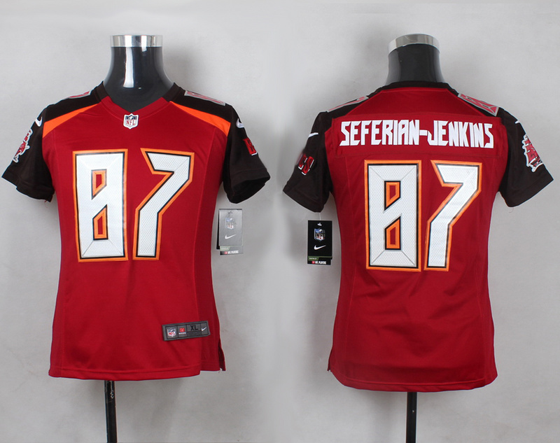 Nike Buccaneers 87 Austin Seferian Jenkins Red Youth Game Jersey