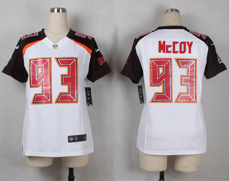Nike Buccaneers 93 Gerald McCoy White Women Game Jersey - Click Image to Close