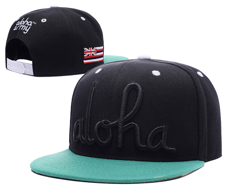 aloha Black Adjustable Cap LH2