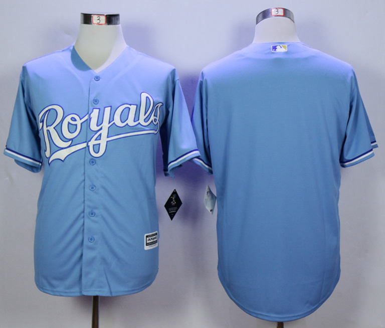 Royals Blank Light Blue New Cool Base Jersey