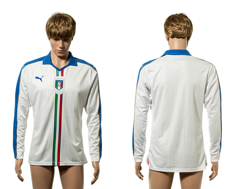 Italy Away UEFA Euro 2016 Long Sleeve Thailand Jersey