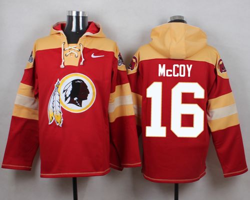 Nike Redskins 16 Colt McCoy Red Hooded Jersey Nike Redskins 16 Colt McCoy Red Hooded Jersey