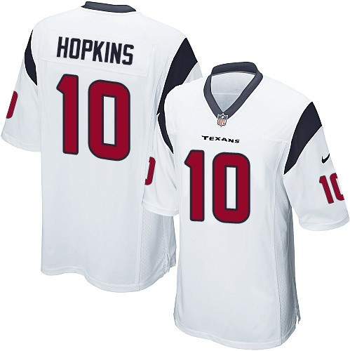 Nike Texans 10 Deandre Hopkins White Elite Jersey