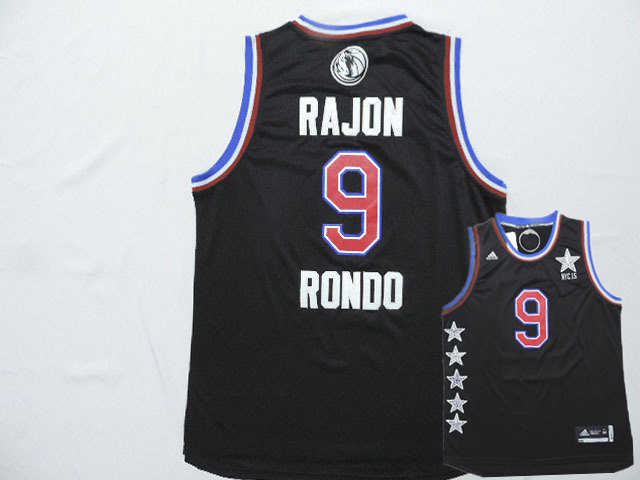 2015 NBA All Star NYC Western Conference 35 Rajon Rondo Black Jerseys