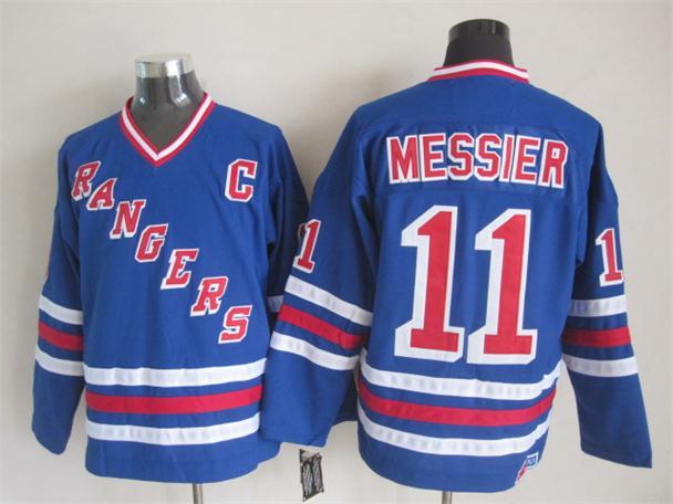 Rangers 11 Messier Blue CCM Jerseys - Click Image to Close