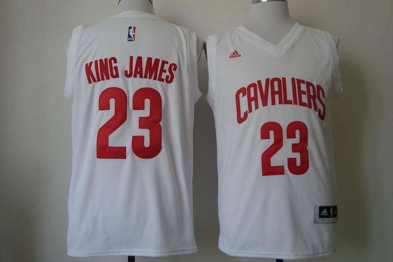 Cavaliers 23 King James White New Revolution 30 Jersey