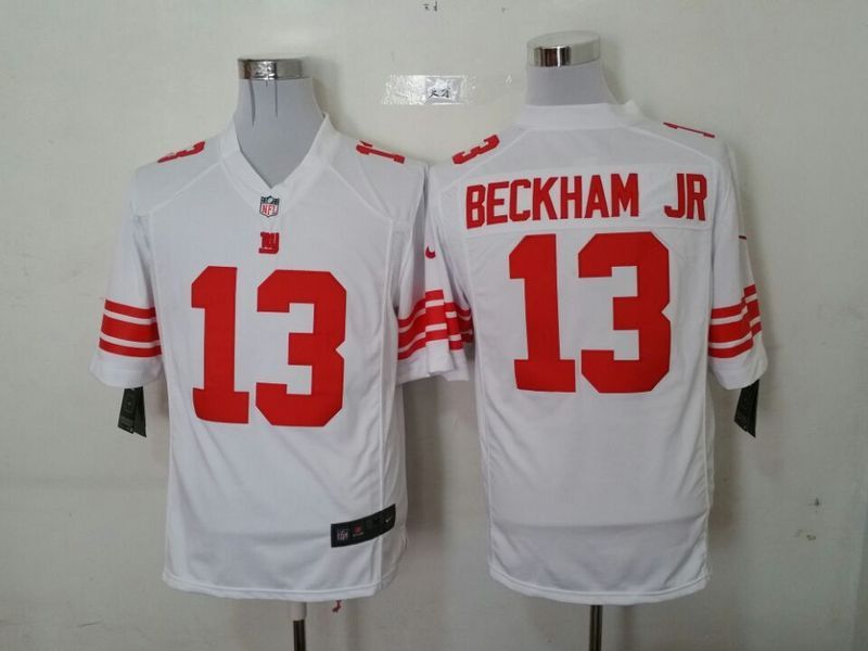 Nike Giants 13 Beckham Jr White Game Jersey