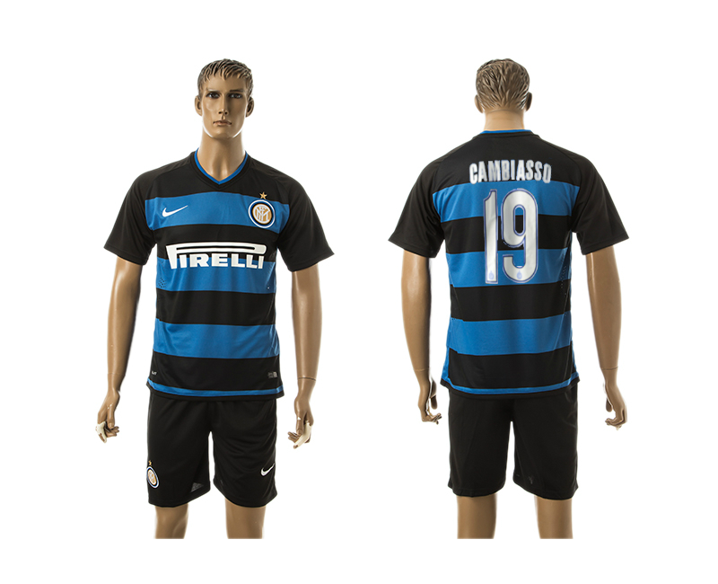 2015-16 Inter Milan 19 Cambiasso Home Jerseys