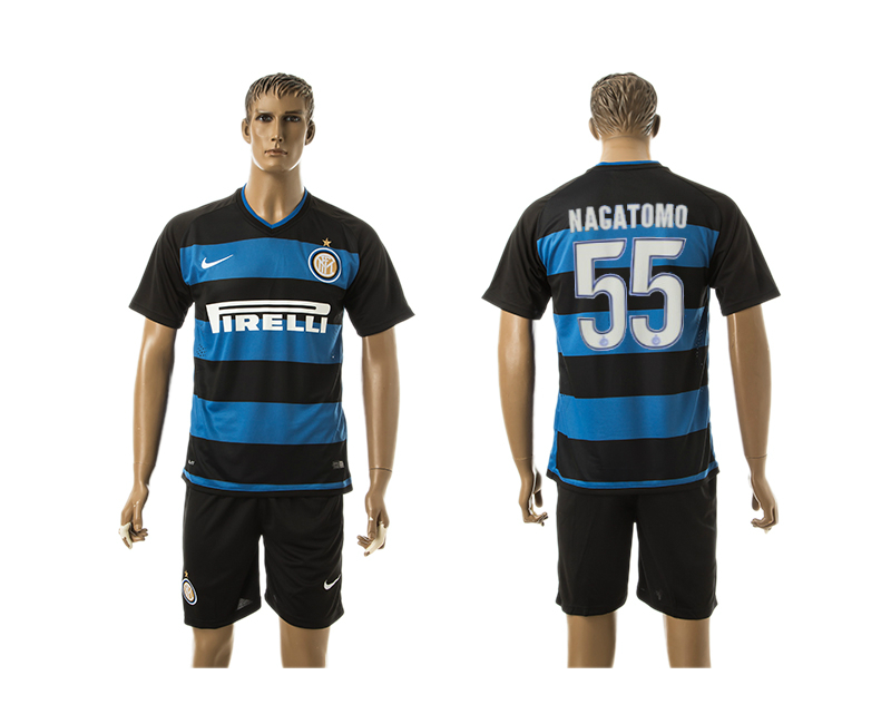 2015-16 Inter Milan 55 Nagatomo Home Jerseys