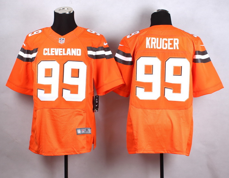 Nike Browns 99 Paul Kruger Orange Elite Jersey