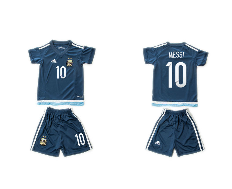 2015-16 Argentina 10 Messi Away Youth Jersey