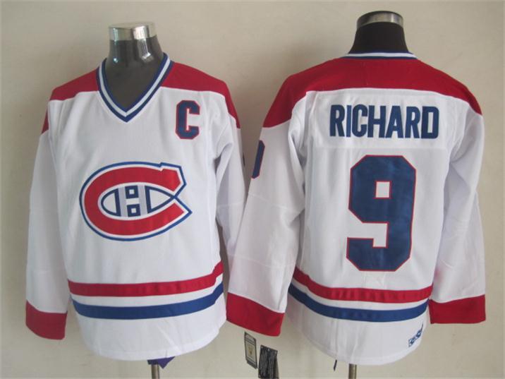 Canadiens 9 Richard White C Patch Jersey