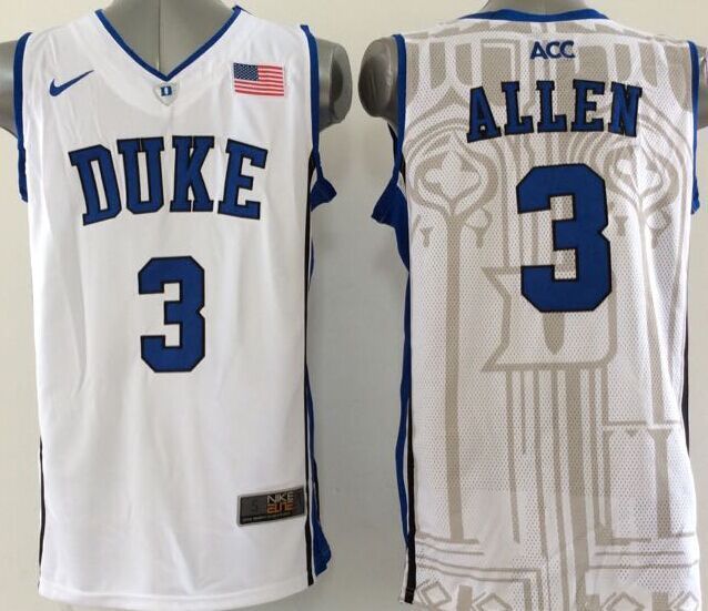 Duke Blue Devils 3 Grayson Allen White College Jersey