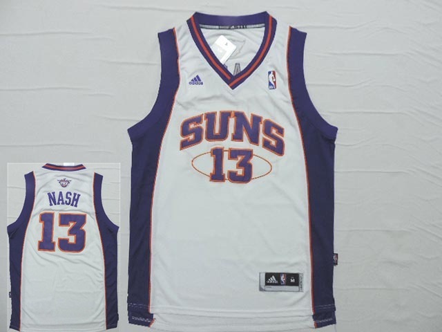 Suns 13 Nash White New Revotion 30 Jersey