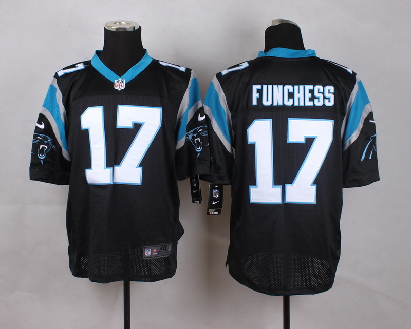 Nike Panthers 17 Devin Funchess Black Elite Jersey