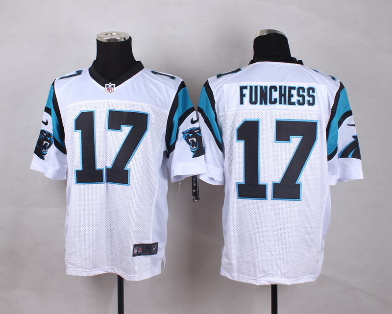 Nike Panthers 17 Devin Funchess White Elite Jersey