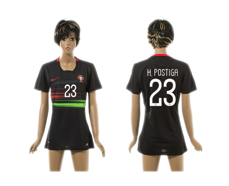 2015-16 Portugal 23 H.Postiga Away Women Jersey 2015-16 Portugal 23 H.Postiga Away Women Jersey