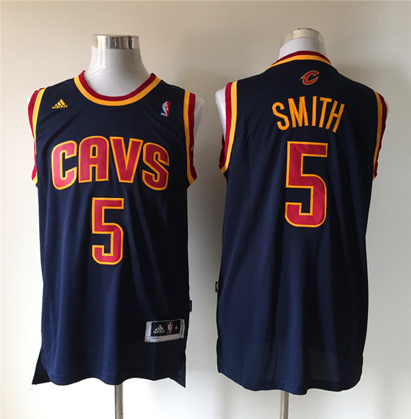 Cavaliers 5 J.R. Smith Blue New Revolution 30 Jersey - Click Image to Close