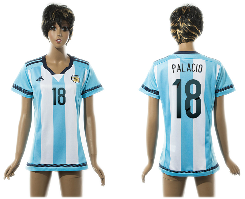 2015-16 Argentina 18 PALACIO Home Women Thailand Jersey