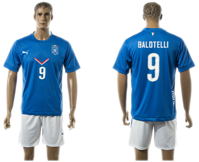 2015-16 Italy 9 BALOTELLI Home Jersey