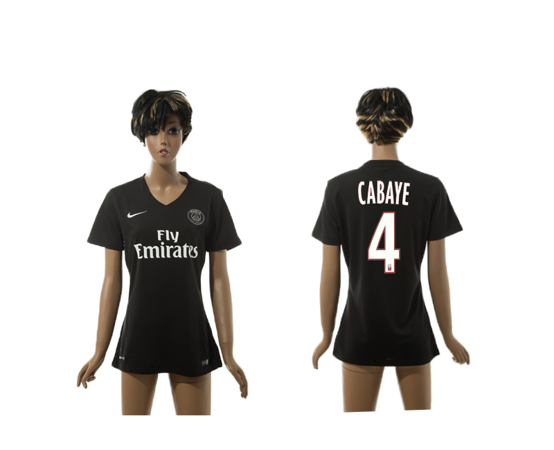 2015-16 Paris Saint Germain 4 CABAYE Women Trainning Jersey