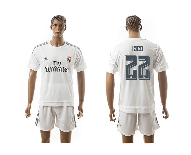2015-16 Real Madrid 22 ISCO Home Jersey