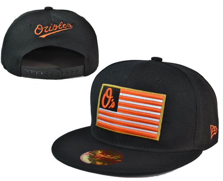 Orioles Black Adjustable Cap LH