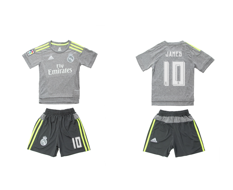 2015-16 Real Madrid 10 JAMES Away Youth Jersey